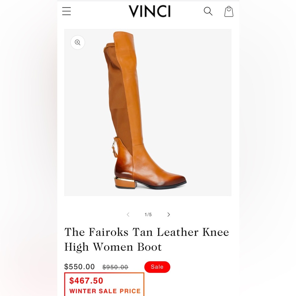 Vinci italian boots    New Condition!